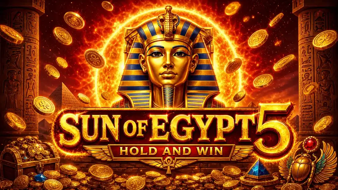 Sun of Egypt 5 Hold and Win — slot ekrani va Royal Jackpot